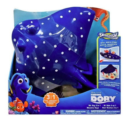 Disney Pixar Finding Dory Swigglefish Mr. Ray 3 in 1