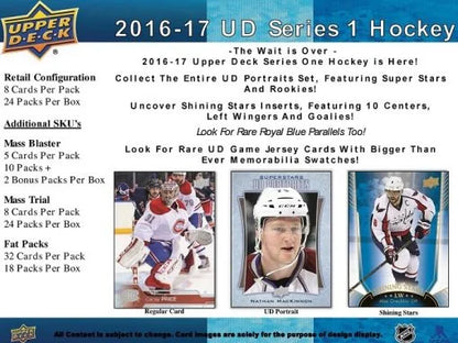2016-17 Upper Deck Series 1 Hockey Starter Kit Binder