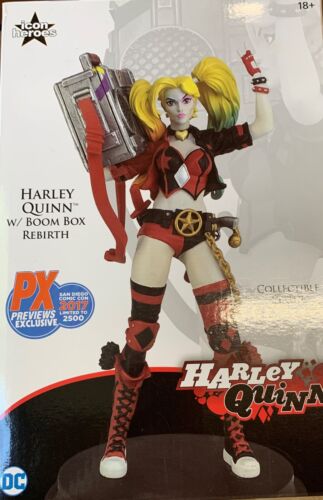 Batman Harley Quinn with Boom Box Rebirth Exclusive 8-Inch Statue