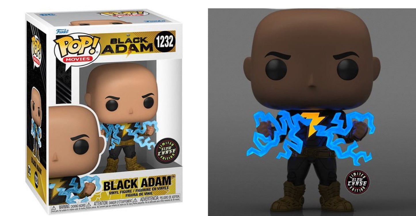 Pop! Movies Black Adam Vinyl Figure Black Adam (Lightning) #1232 Chase