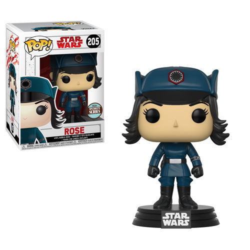 Pop! Star Wars The Last Jedi Vinyl Bobble-Head Rose in Disguise #205 Specialty Series Exclusive