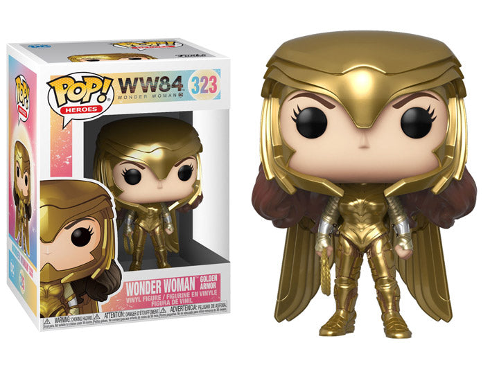 Pop! Heroes WW84 Wonder Woman Vinyl Figure Wonder Woman Golden Armor #323