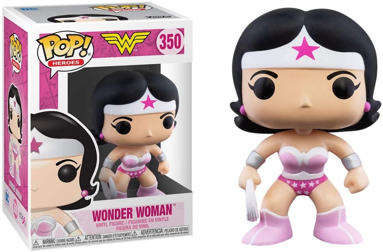 Pop! Heroes Breast Cancer Awareness Vinyl Figure Wonder Woman #350