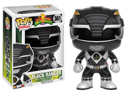 Pop! Television Power Rangers Vinyl Figure Black Ranger #361 (Vaulted)