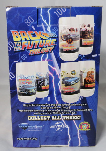 Back To The Future Trilogy Glass Tumbler