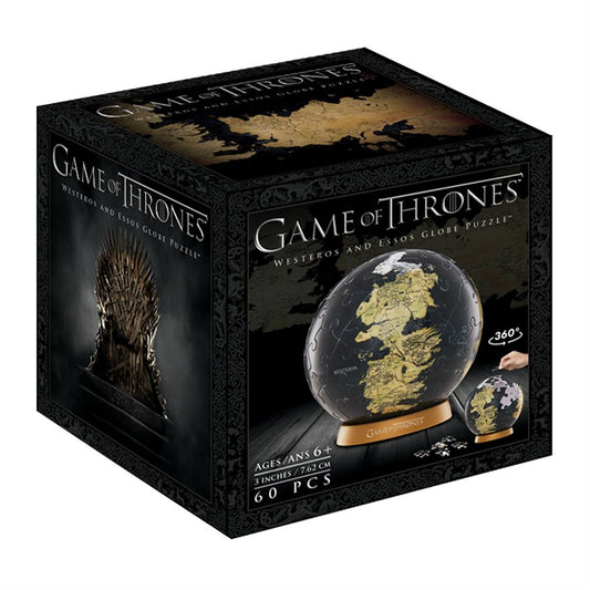 3D Puzzle: Game of Thrones - Westeros and Essos Globe (60 Pieces)