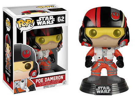 Pop! Star Wars The Force Awakens Vinyl Bobble-Head Poe Dameron #62 (Vaulted)