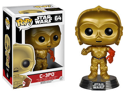 Pop! Star Wars The Force Awakens Vinyl Bobble-Head C-3PO #64