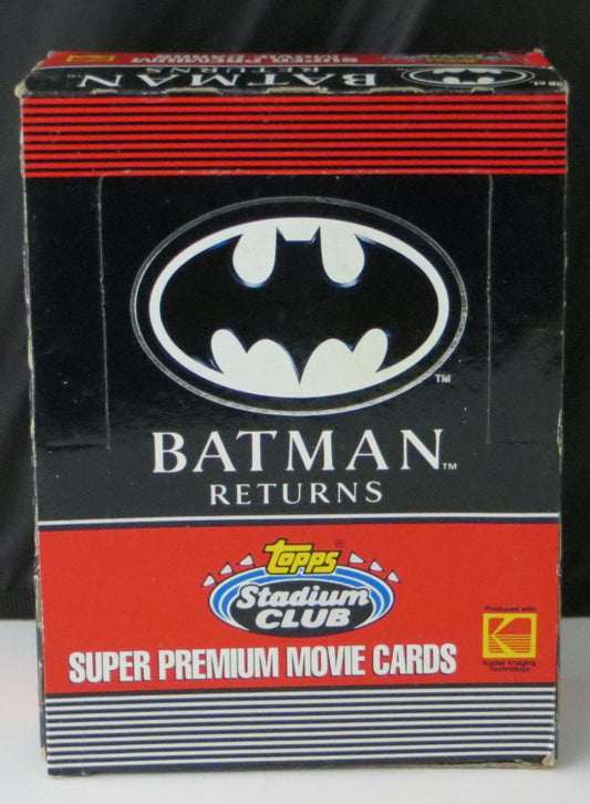 1991 Topps Stadium Club Batman Returns Trading Card Box (36 Sealed Packs)