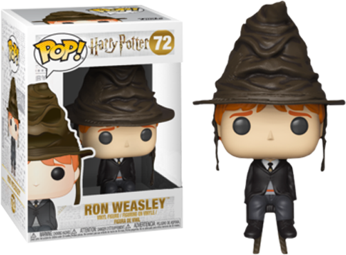 Pop! Harry Potter Vinyl Figure Ron Weasley (Sorting Hat) #72 Exclusive (No Sticker)