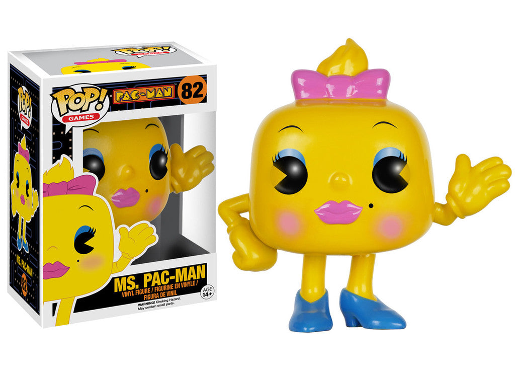 Pop! Games Pac-Man Vinyl Figure Ms. Pac-Man #82 (Vaulted)