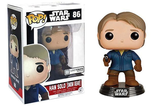Pop! Star Wars The Force Awakens Vinyl Bobble-Head Han Solo (Snow Gear) #86 Loot Crate Exclusive
