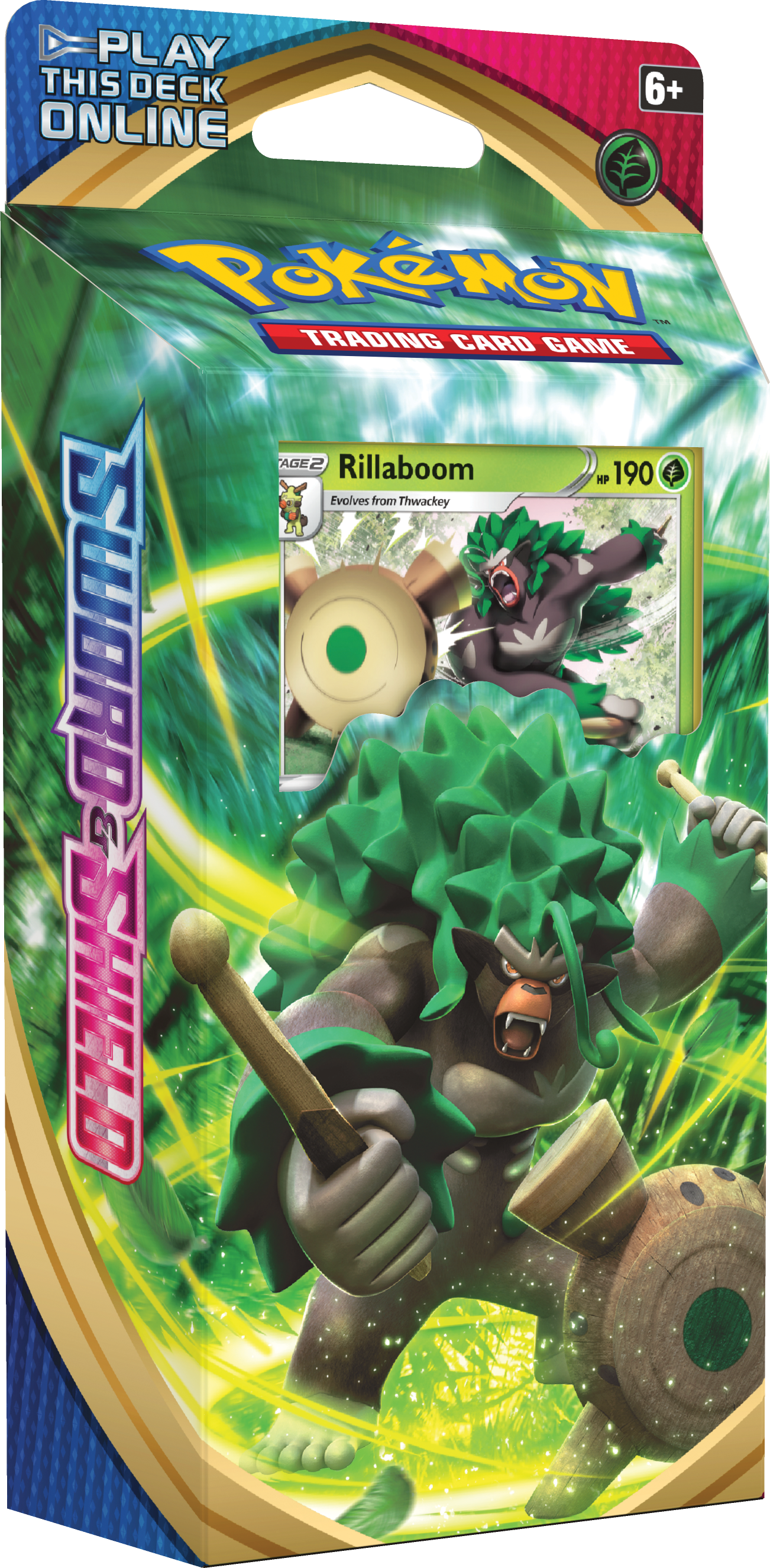 Pokemon Trading Card Game: Sword & Shield Theme Deck - Rillaboom