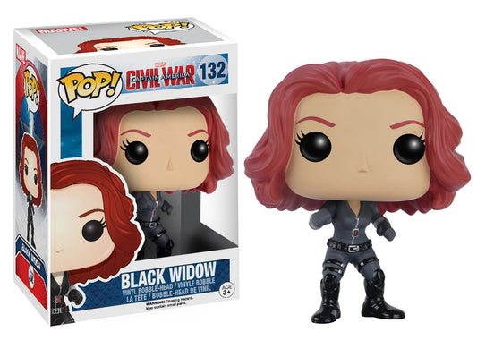 Pop! Marvel Captain America Civil War Vinyl Bobble-Head Black Widow #132 (Vaulted)