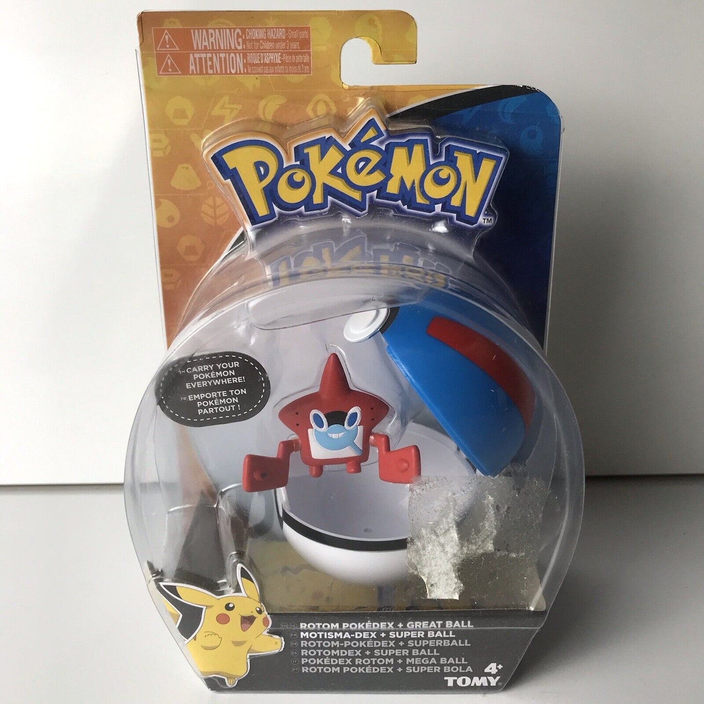 Pokemon Clip & Carry 2 inch Rowlett Figure with Poke Ball